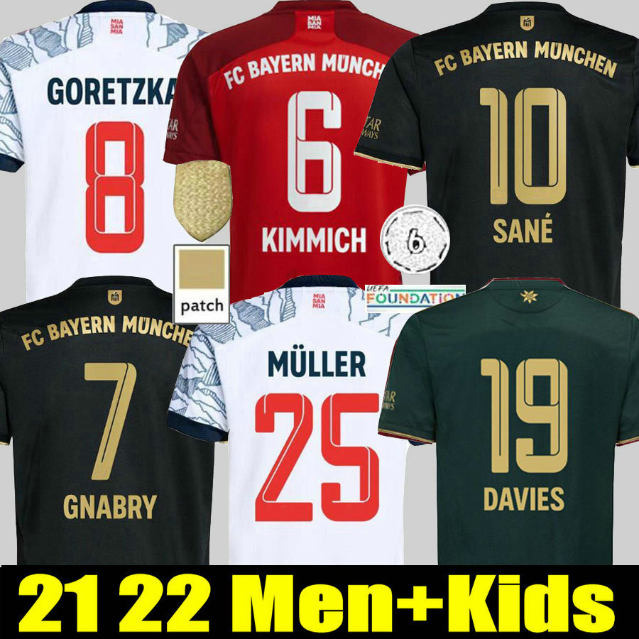 21 22 jerseys LEWANDOWSKI SANE GORETZKA COMAN MULLER DAVIES soccer football shirt Men + Kids kit 2021 2022 HUMANRACE fourth 4th, Black;yellow
21 22 jerseys LEWANDOWSKI SANE GORETZKA COMAN MULLER DAVIES soccer football shirt Men + Kids kit 2021 2022 HUMANRACE fourth 4th, Black;yellow