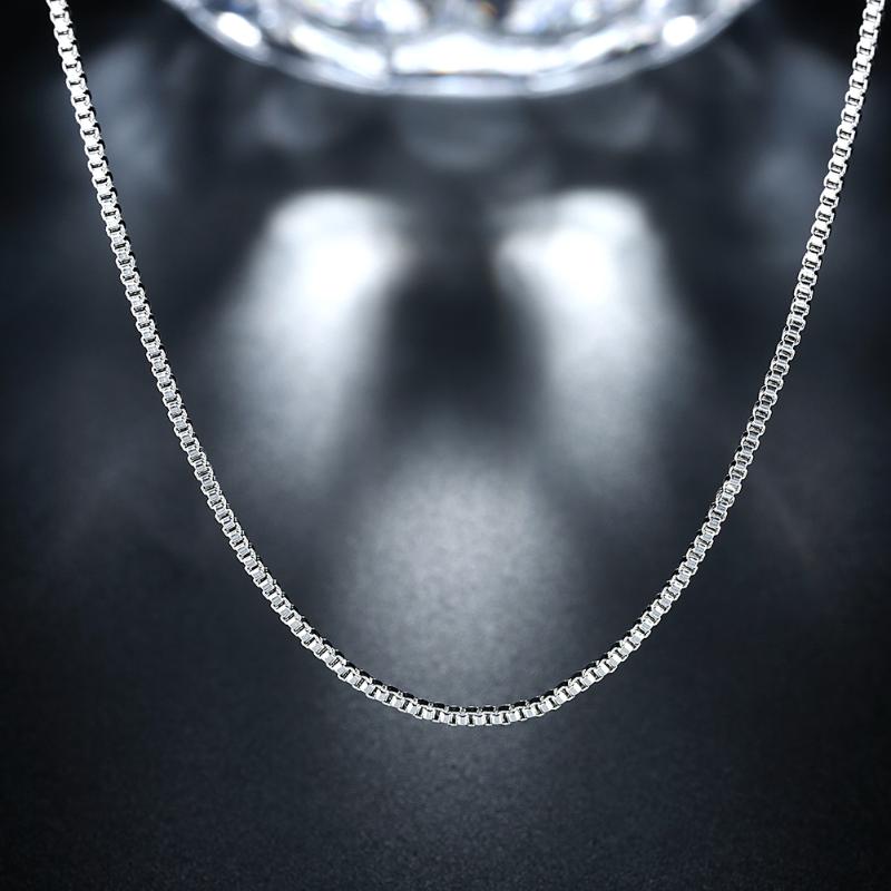 Chains 10pcs/LOT 925 Sterling Silver Fashion 1MM Box Chain For Women Men Necklace 16-24inch Charms Wedding Party Jewelry Christmas Gift
Chains 10pcs/LOT 925 Sterling Silver Fashion 1MM Box Chain For Women Men Necklace 16-24inch Charms Wedding Party Jewelry Christmas Gift