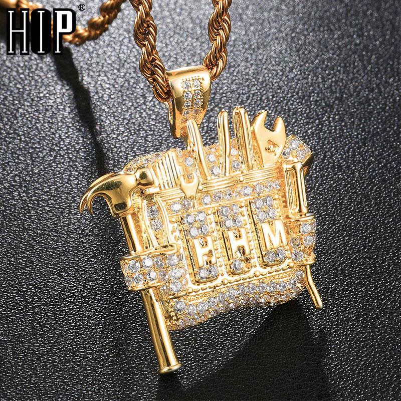 Pendant Necklaces HIP Hop Full Iced Out Bling Cubic Zircon Copper Mechanic Tool Pendants & For Men Jewelry Wholesale
Pendant Necklaces HIP Hop Full Iced Out Bling Cubic Zircon Copper Mechanic Tool Pendants & For Men Jewelry Wholesale