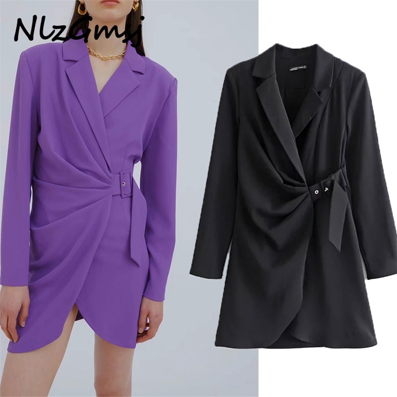 Dres Chic Fashion With Belt Mini Vintage Long Sleeve Female Blazer es Vestidos Mujer 04 210628, As picture
Dres Chic Fashion With Belt Mini Vintage Long Sleeve Female Blazer es Vestidos Mujer 04 210628, As picture