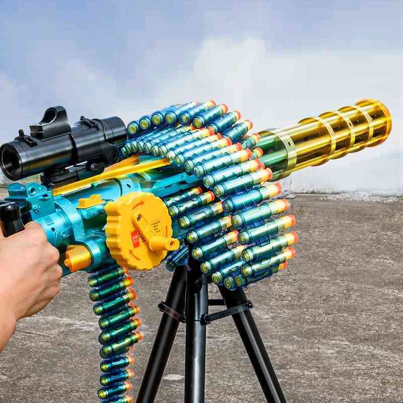 continuous firing gatling electric shell throwing soft bullet machine boy sniper children eat chicken toy gun
continuous firing gatling electric shell throwing soft bullet machine boy sniper children eat chicken toy gun