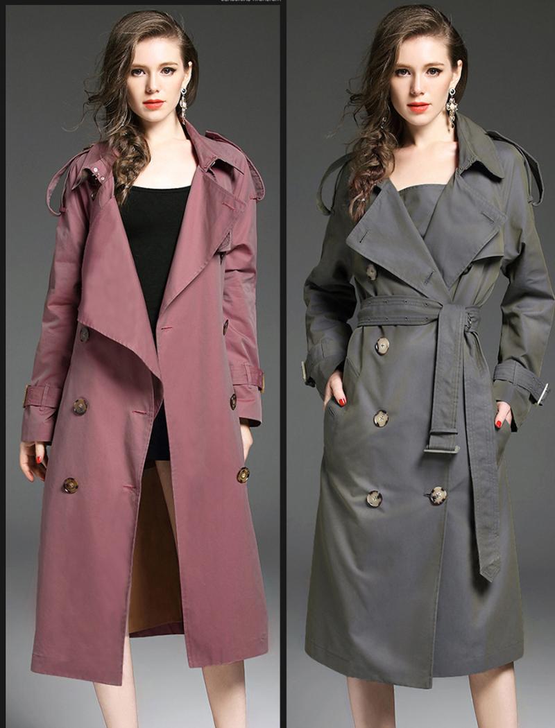 Women's Trench Coats Spring London British Brand Women Double Breast Turn-down Collar X-long Coat Big Waterproof Gradient Color, Light purple
Women's Trench Coats Spring London British Brand Women Double Breast Turn-down Collar X-long Coat Big Waterproof Gradient Color, Light purple