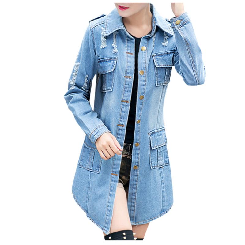 Women's Jackets Ripped Denim Women Steetwear Spring Autumn Coat Korean Style Female Clothes Long Sleeve Outerwear Ladies Jean Jacket, Black;brown
Women's Jackets Ripped Denim Women Steetwear Spring Autumn Coat Korean Style Female Clothes Long Sleeve Outerwear Ladies Jean Jacket, Black;brown