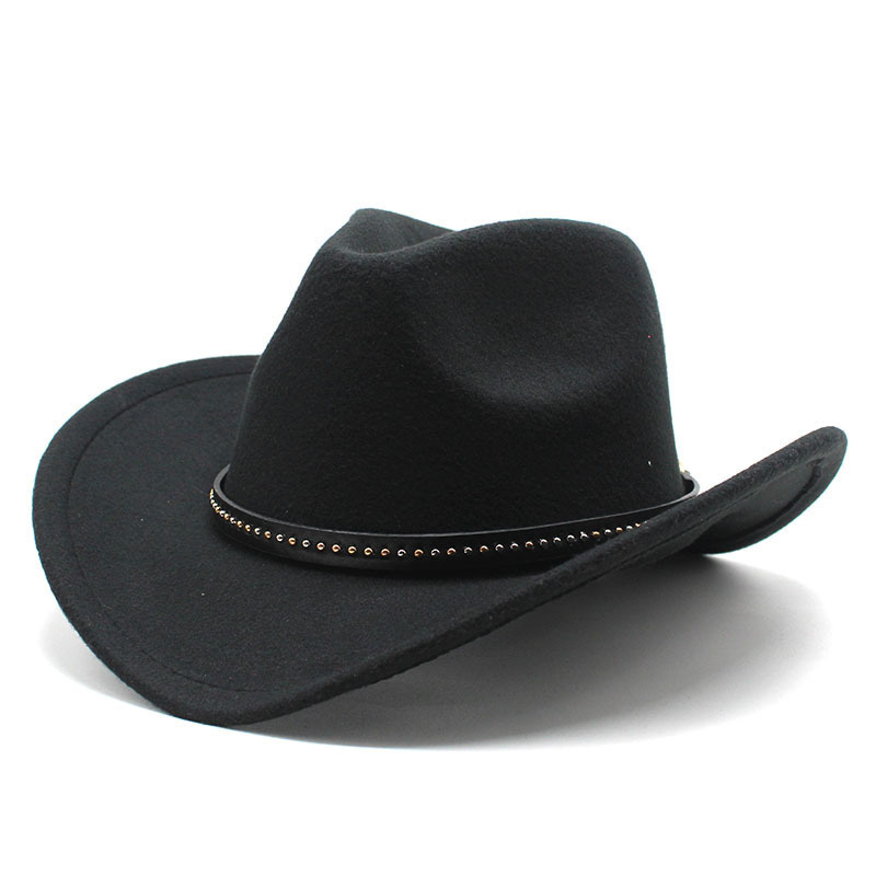 Winter Women Men Black Wool Fedora Hat Chapeu Western Cowboy Hat Gentleman Jazz Sombrero Hombre Cap Elegant Lady Cowgirl Hats 220217, Only black hats
Winter Women Men Black Wool Fedora Hat Chapeu Western Cowboy Hat Gentleman Jazz Sombrero Hombre Cap Elegant Lady Cowgirl Hats 220217, Only black hats