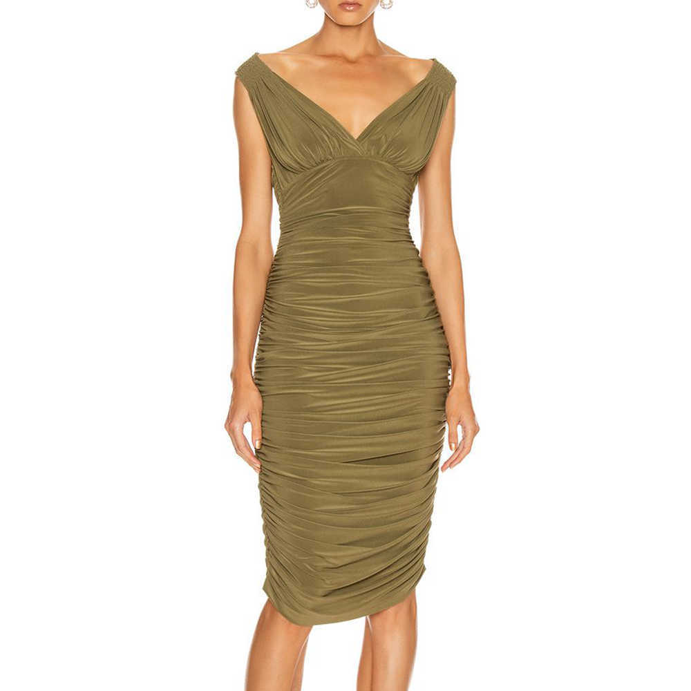 Ocstrade Summer Arrival Green Bodycon Dress Women Draped Sexy Club Deep V Neck Evening Party 210527, Blue
Ocstrade Summer Arrival Green Bodycon Dress Women Draped Sexy Club Deep V Neck Evening Party 210527, Blue