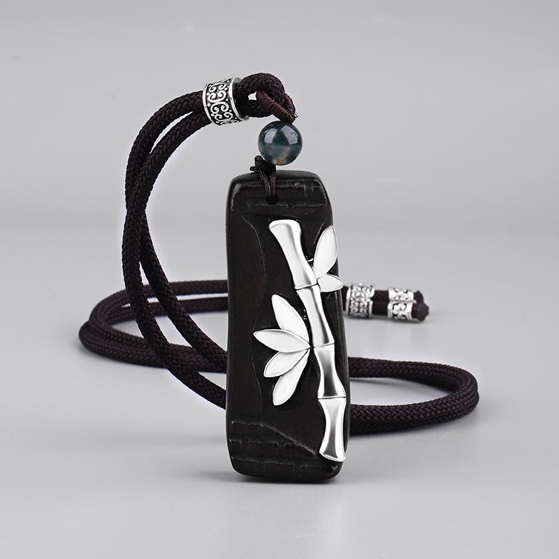 Pendant Necklaces Vintage Nepal Jewelry Handmade Black Sandalwood Necklace Tibetan Silver Bamboo Long Ethnic Collares
Pendant Necklaces Vintage Nepal Jewelry Handmade Black Sandalwood Necklace Tibetan Silver Bamboo Long Ethnic Collares