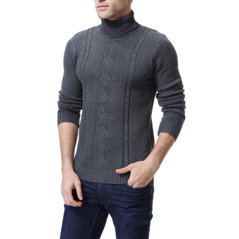 Men's Sweaters Male Knitwear Sweater Warm Round Collar Cotton Casual Wool Pullover 210929