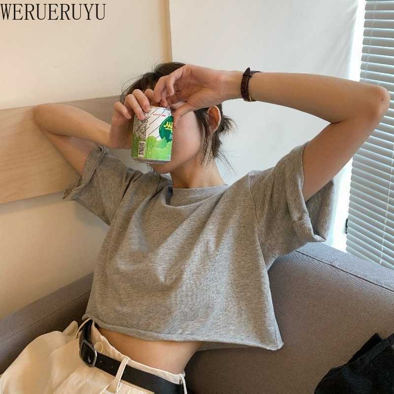 WERUERUYU Cotton Women's T-Shirts Short Sleeves Solid Color Women T shirt for Female T-shirt Tops Woman Tshirt 210608, Photo color
WERUERUYU Cotton Women's T-Shirts Short Sleeves Solid Color Women T shirt for Female T-shirt Tops Woman Tshirt 210608, Photo color