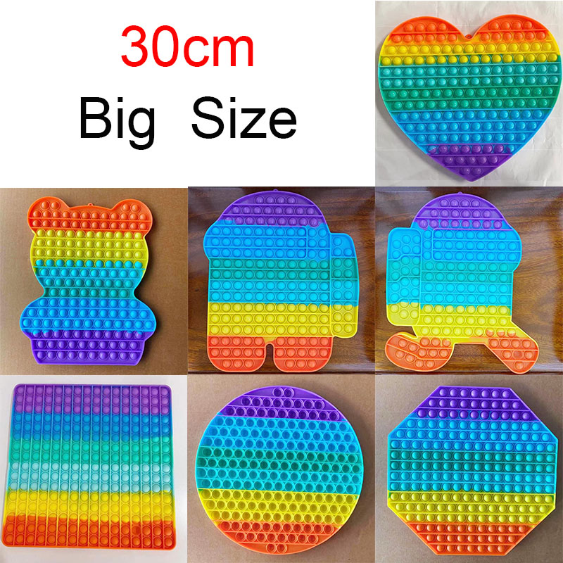 30CM Big Size Push Fidget Toys Silicone Material Rainbow Color More Style Novelty & Gag Toys Decompression Educational Toys
30CM Big Size Push Fidget Toys Silicone Material Rainbow Color More Style Novelty & Gag Toys Decompression Educational Toys