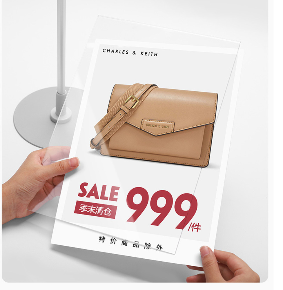Clothing Store A4 Advertising Poster Promotion Price Card Display Frame Photo Holder