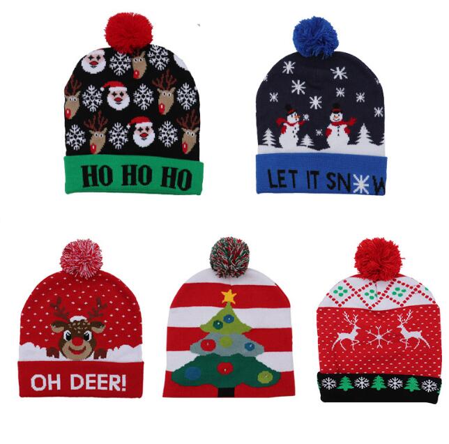 Party Hats black green red Christmas Hats decorations for adults and children colorful luminous knitted high-end Santa Claus hat beanie
Party Hats black green red Christmas Hats decorations for adults and children colorful luminous knitted high-end Santa Claus hat beanie