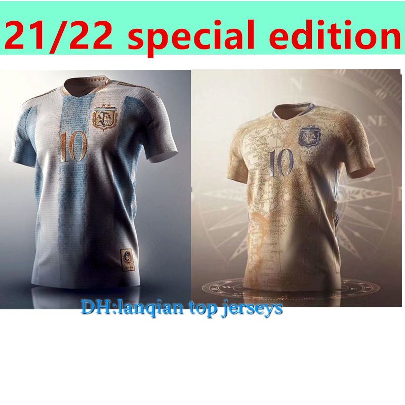 Argentina soccer Jerseys Fans player version 2021 Copa america MESSI DYBALA AGUERO special football shirt Men + Kids kit sets Commemorative Edition uniforms 20 21
Argentina soccer Jerseys Fans player version 2021 Copa america MESSI DYBALA AGUERO special football shirt Men + Kids kit sets Commemorative Edition uniforms 20 21