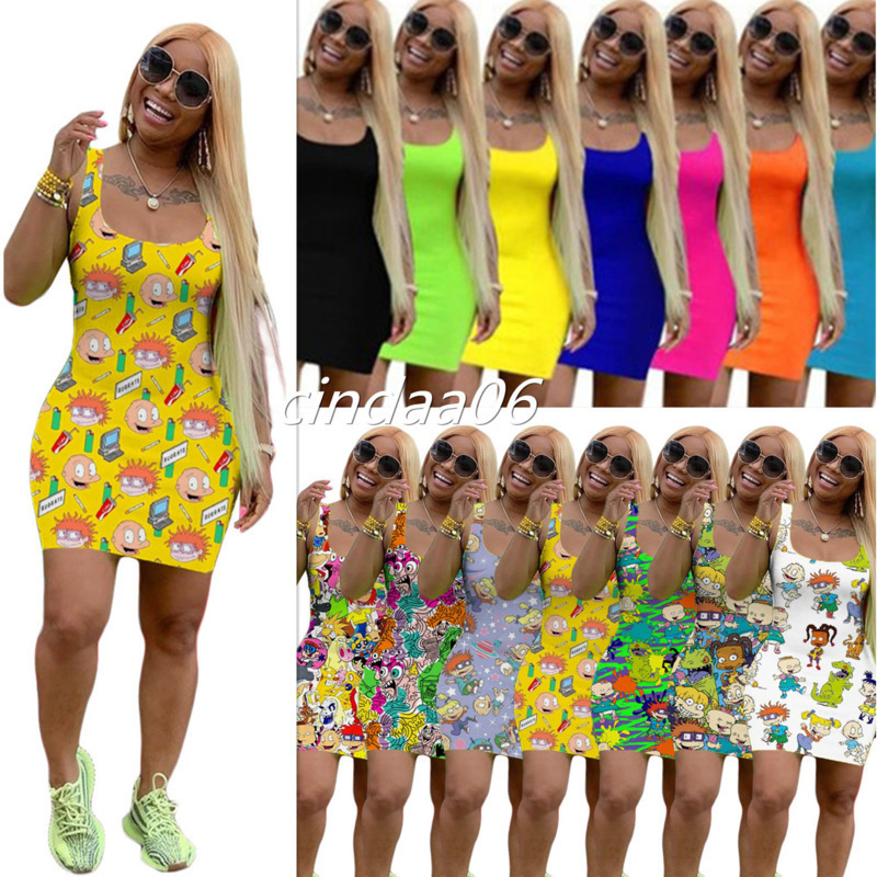 Plus Size Summer Women Cartoon Print Dresses Sexy Mini Skirts Sleeveless Bodycon Dress Fashion High Quality Skinny Clubwear Casual Dress, B1-b7(s-3xl)
Plus Size Summer Women Cartoon Print Dresses Sexy Mini Skirts Sleeveless Bodycon Dress Fashion High Quality Skinny Clubwear Casual Dress, B1-b7(s-3xl)