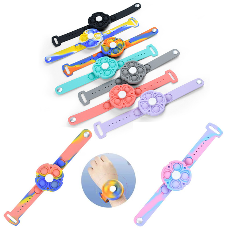 Favor Gift Fidget Bracelet Rotating Silicone Wristband Push Pop Bubble Sensory Anxiety Stress Relief Toy Puzzle Hand Finger Press Wrist Band Toys for
Favor Gift Fidget Bracelet Rotating Silicone Wristband Push Pop Bubble Sensory Anxiety Stress Relief Toy Puzzle Hand Finger Press Wrist Band Toys for