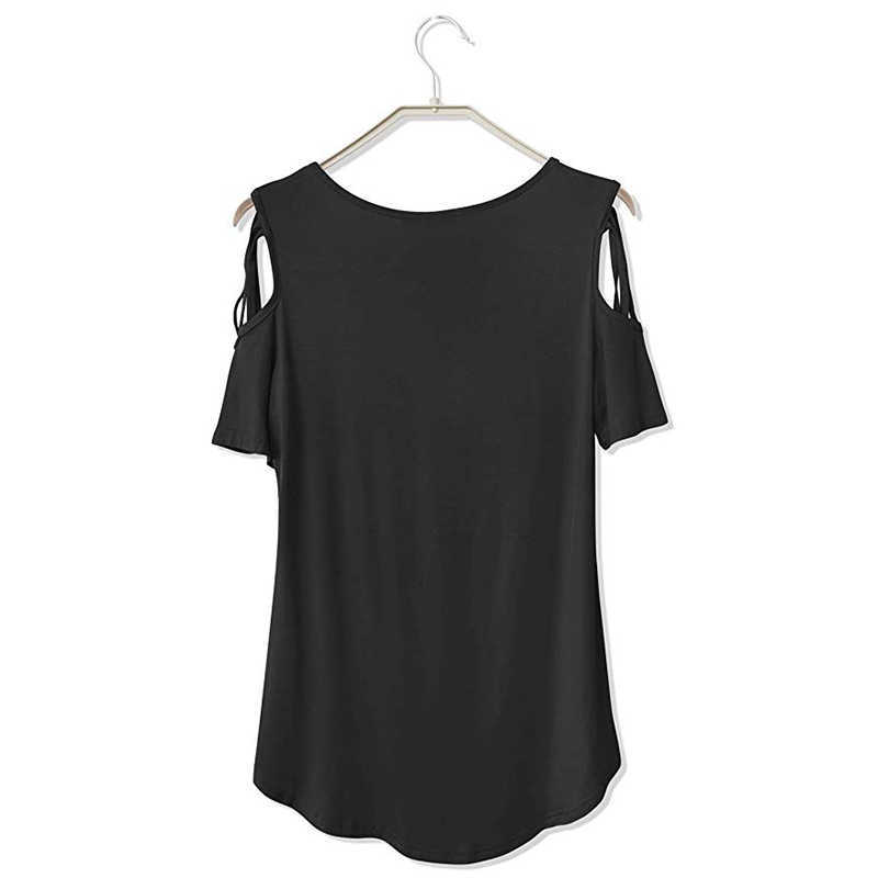 Beauty Salon Nail Art Manicure Pedicure T-Shirt Women Loose Short Sleeve Female Tops Off The Shoulder Hollow Tee X0628