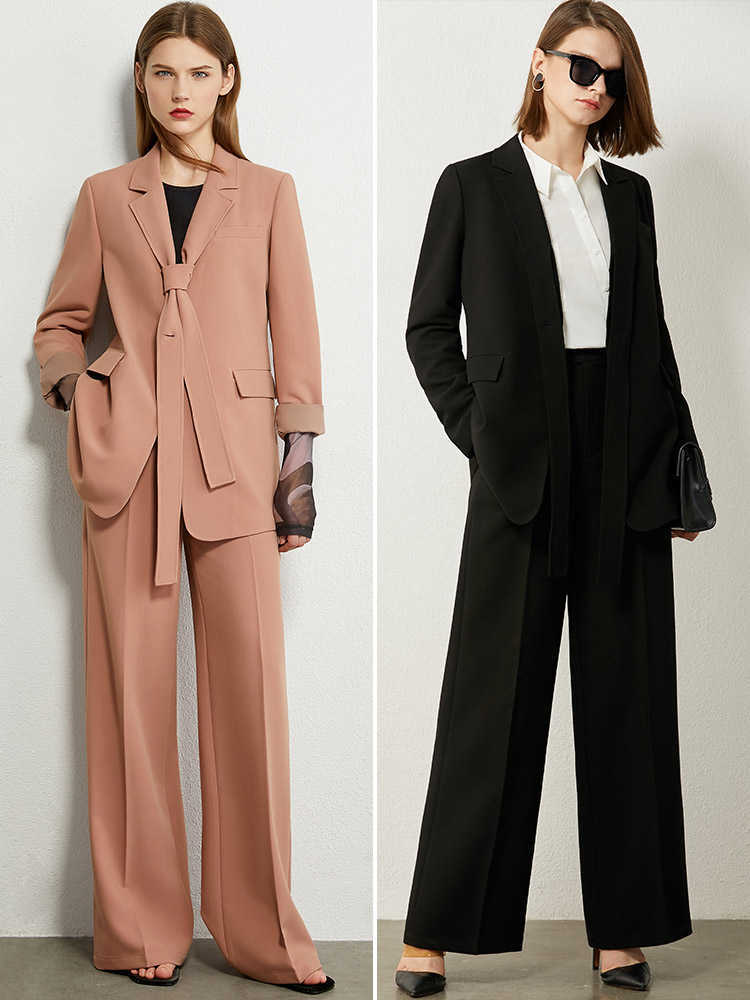 Minimalism Autumn Women's Pants Causal Solid OLstyle Women Suit High Waist Loose Female 12030311 210527