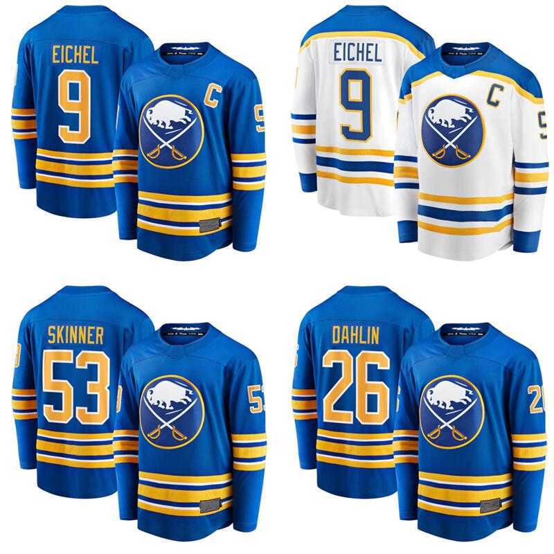 2021 Buffalo Sabres 9 Jack Eichel Jersey Hockey 26 Rasmus Dahlin 53 Jeff Skinner 50TH Home Royal Navy Blue White Stitched Man Woman Kid, Men white
2021 Buffalo Sabres 9 Jack Eichel Jersey Hockey 26 Rasmus Dahlin 53 Jeff Skinner 50TH Home Royal Navy Blue White Stitched Man Woman Kid, Men white