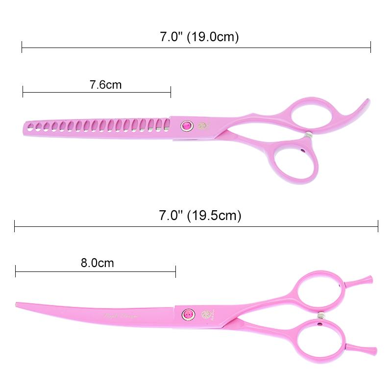 Hair Scissors Purple Dragon 7 Inch Professional Pet Grooming Shears Japan Steel Dogs Cutting Thinning Cat Clippers B0037B