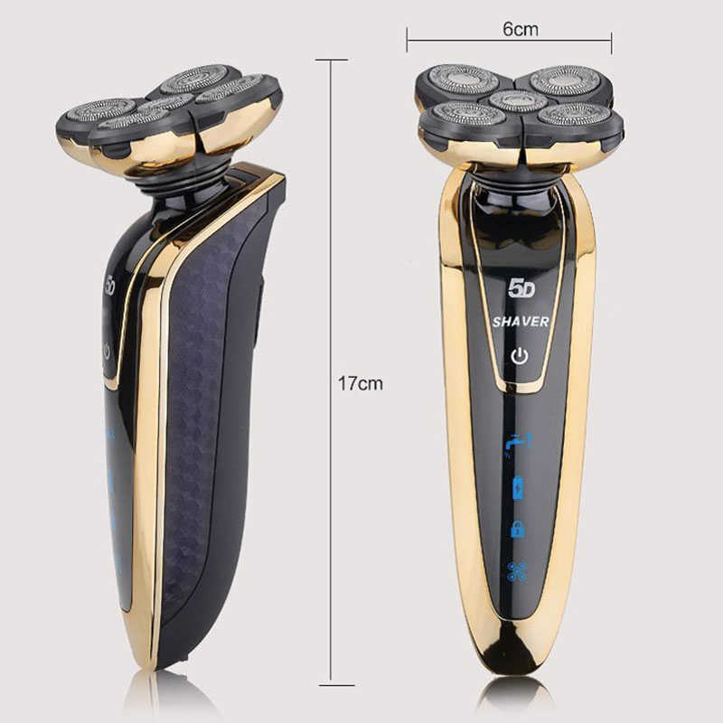 5D Floating Head Electric Shaver Men's USB Charging Safety Razor Waterproof Electric Trimmer for Men Portable Shaving Machine P0817