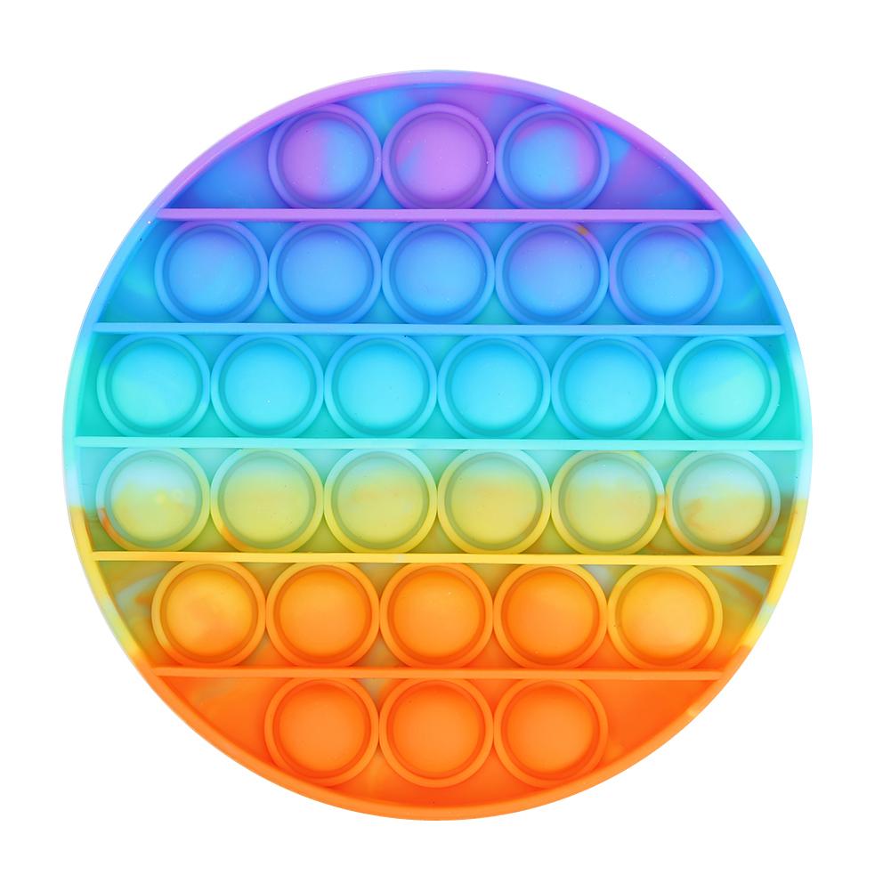 Rainbow Funny Fidget Toy Antistress Toys For Adult Children Push Bubble Fidget Sensory Autism Special Needs Anxiety Stress Gifts