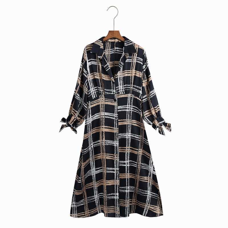 Women Long Shirt Dress Spring Fashion Full Sleeve Plaid Modern Lady Loose Vestido 210602
Women Long Shirt Dress Spring Fashion Full Sleeve Plaid Modern Lady Loose Vestido 210602