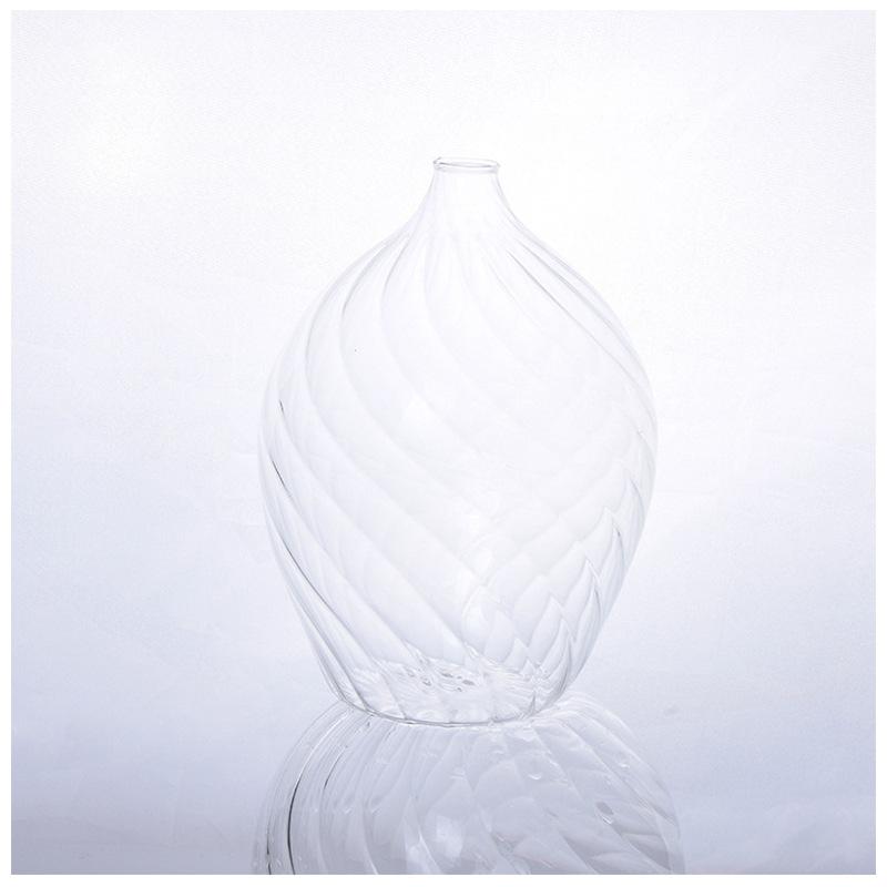 Creative Home Decor Small Cone-Shaped Vase Transparent Glass Flower Vases For Dried Bottle Bar Restaurant Decoration