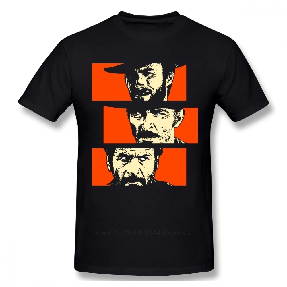 The Good Bad and Ugly Blondie Angel Eyes Tuco Cowboy T Shirt Male Quality Il buono brutto cattivo Crewneck Tee shirtS, Gray
The Good Bad and Ugly Blondie Angel Eyes Tuco Cowboy T Shirt Male Quality Il buono brutto cattivo Crewneck Tee shirtS, Gray