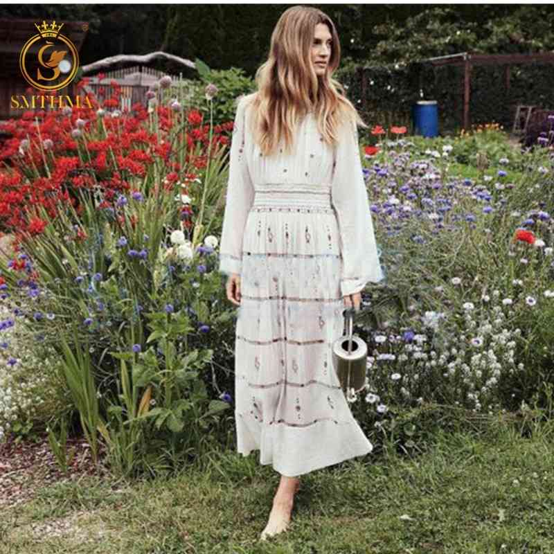 Arrival Spring Elegancy Women Embroidery Long Dress Vestidos Womne Maxi White 210520, Picture color
Arrival Spring Elegancy Women Embroidery Long Dress Vestidos Womne Maxi White 210520, Picture color