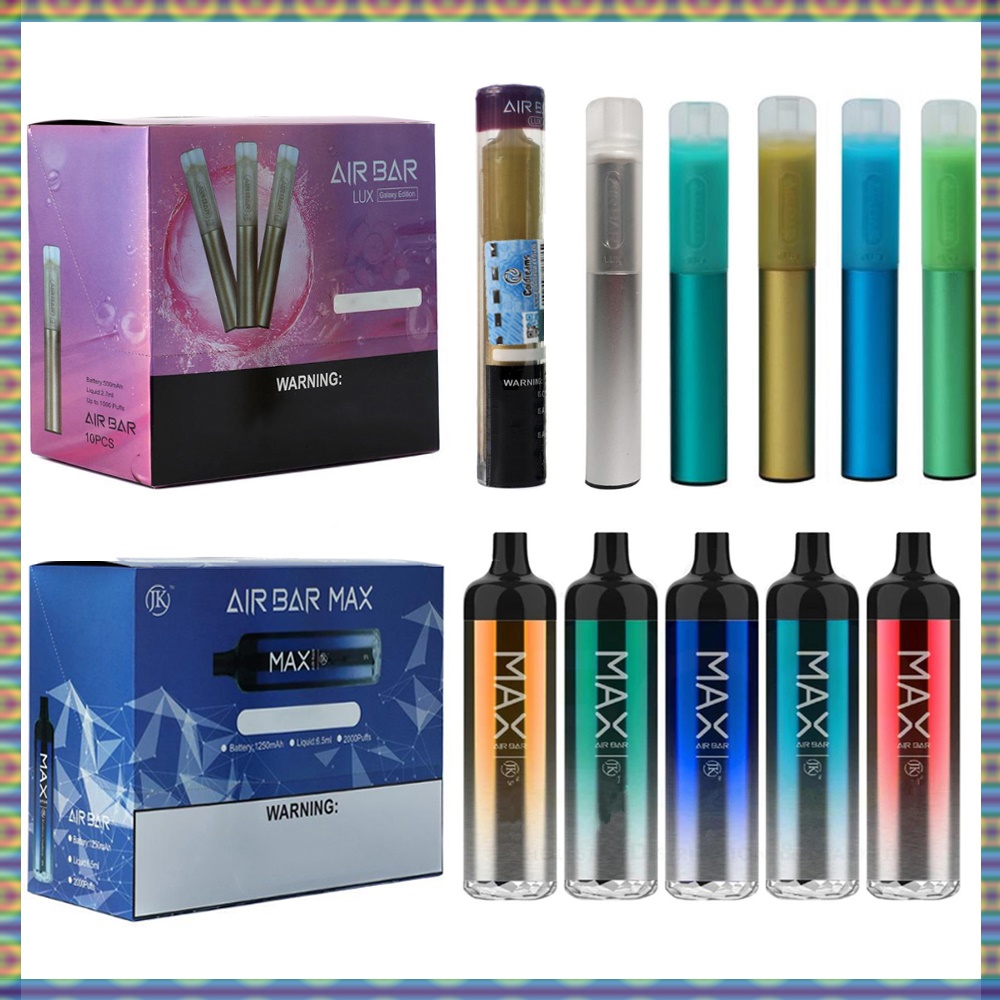 10PCS Air Bar Lux Max Disposable Device Pods E Cigarette Airbar 1250mAh Cartridges Prefilled 6.5ml Starter Kits vs puff plus
10PCS Air Bar Lux Max Disposable Device Pods E Cigarette Airbar 1250mAh Cartridges Prefilled 6.5ml Starter Kits vs puff plus