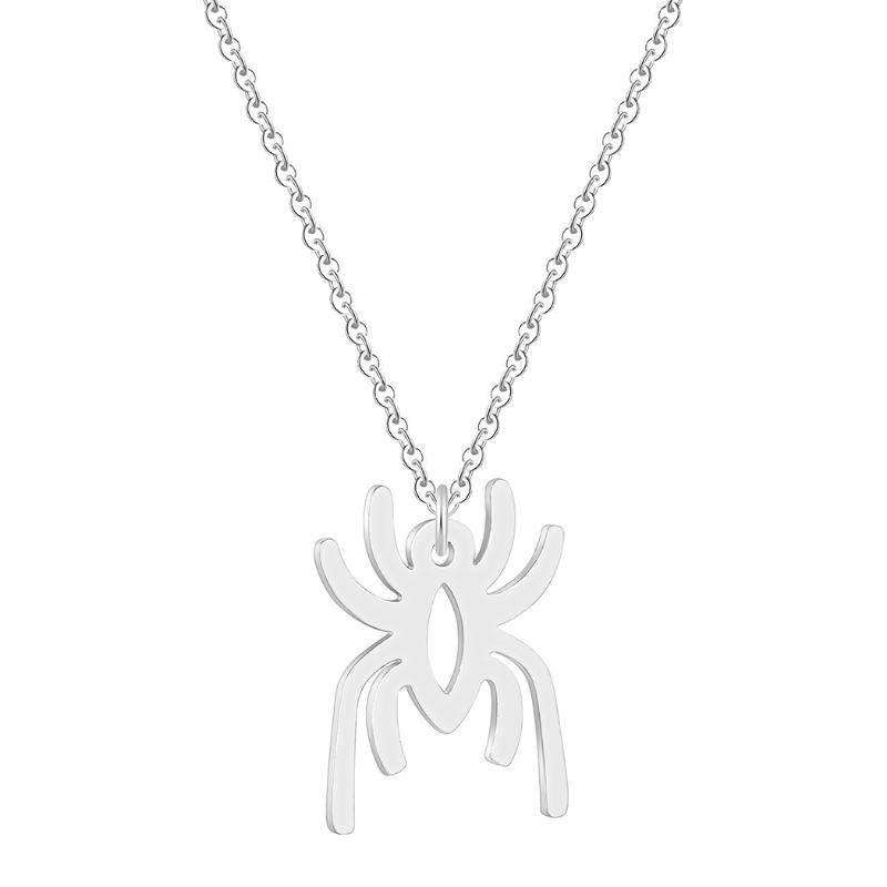 Pendant Necklaces Kinitial Statement Chain Geometric Stainless Steel Spider Choker Necklace For Women Party Halloween Charm Jewelry, Silver
Pendant Necklaces Kinitial Statement Chain Geometric Stainless Steel Spider Choker Necklace For Women Party Halloween Charm Jewelry, Silver