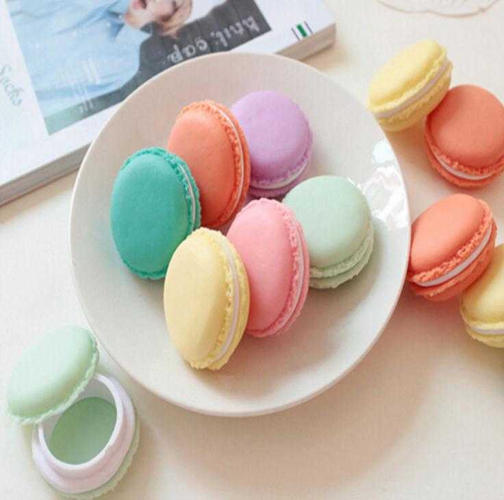 1000 Pcs Sweet Macarons Storage Box Candy Color For Jewelry Earring Outing Boxes Living Essential Wholesale