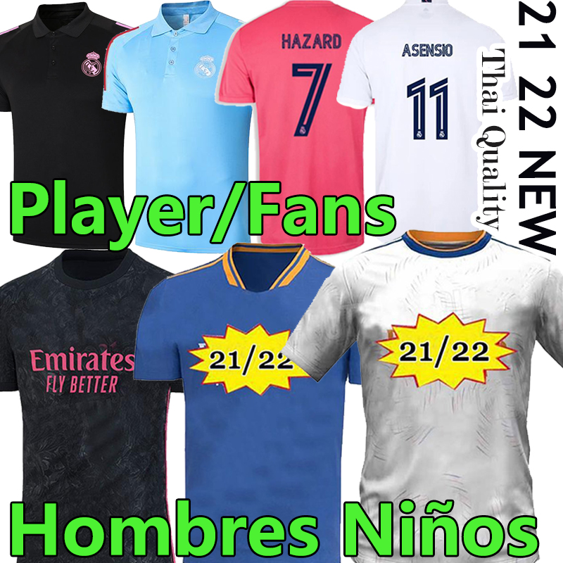 21/22 Real madrid soccer jerseys fans player version 2021 HAZARD Isco SERGIO RAMOS MODRIC BENZEMA men kids kits football shirt uniforms, 20/21 home
21/22 Real madrid soccer jerseys fans player version 2021 HAZARD Isco SERGIO RAMOS MODRIC BENZEMA men kids kits football shirt uniforms, 20/21 home
