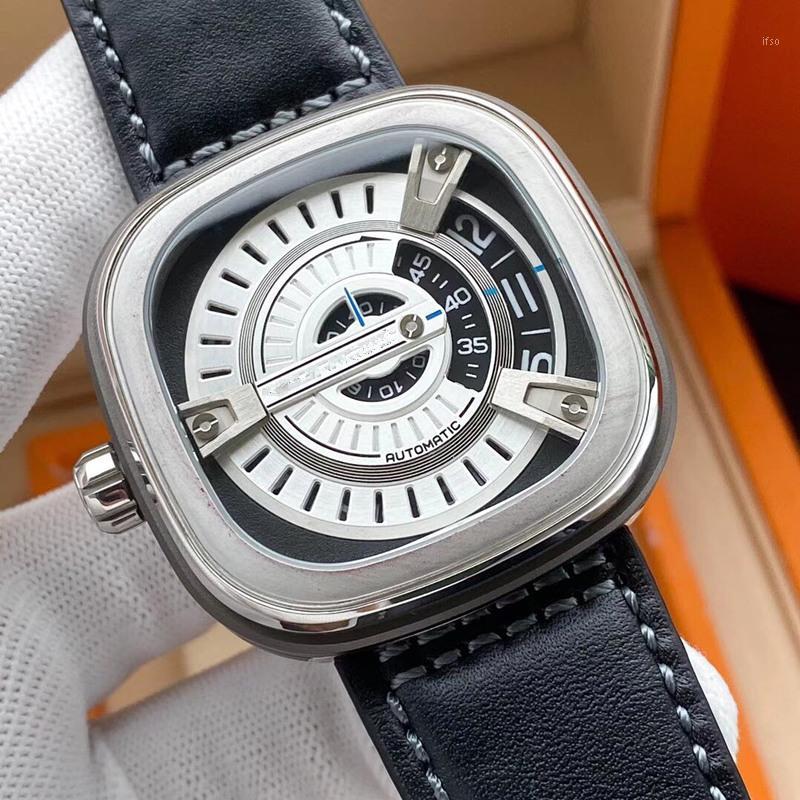 47*15mm Men Watches 316L Stainless Steel Automatic Mechanical Movement For Man Wristwatches Special 22, Slivery;brown
47*15mm Men Watches 316L Stainless Steel Automatic Mechanical Movement For Man Wristwatches Special 22, Slivery;brown