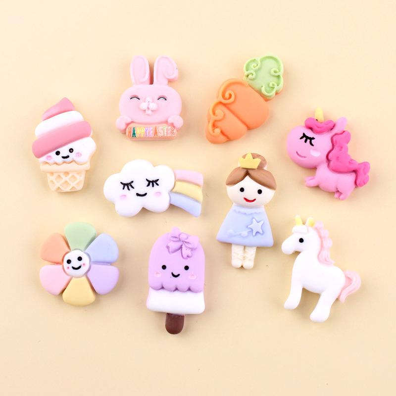 Charms Mini Order 20pcs Pastel Colors Kawaii Resin Cabochons Cute Flower Cream Girl Cloud Horse Carrot Patch Sticker Cameo, Bronze;silver
Charms Mini Order 20pcs Pastel Colors Kawaii Resin Cabochons Cute Flower Cream Girl Cloud Horse Carrot Patch Sticker Cameo, Bronze;silver