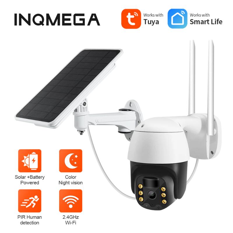 Cameras INQMEGA Tuya 1080P HD Wifi Smart Life Solar Camera PTZ IR Security 8W Panel PIR Human Motion Detection
Cameras INQMEGA Tuya 1080P HD Wifi Smart Life Solar Camera PTZ IR Security 8W Panel PIR Human Motion Detection
