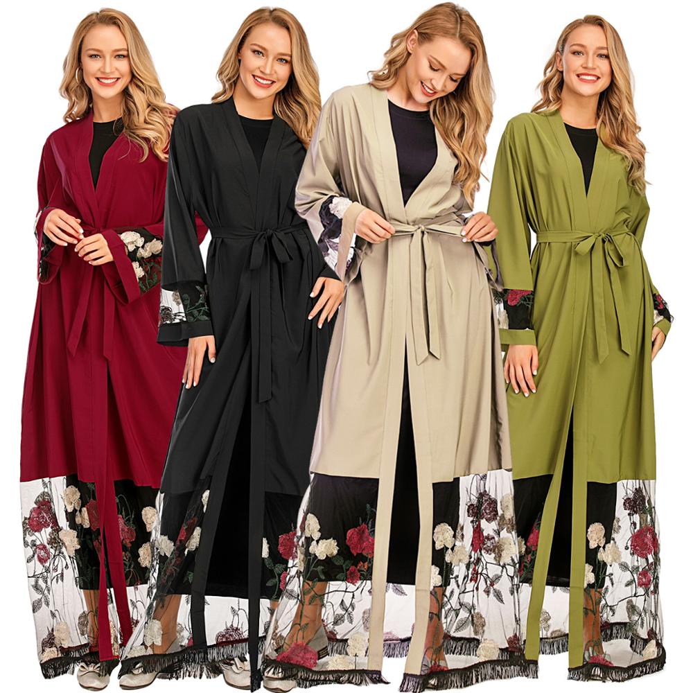 Eid Mubarak Kaftan Dubai Abaya Kimono Hijab Muslim Dress Islam Clothing Caftan Turkey Robe Musulman De Mode For Women Vestidos 
Eid Mubarak Kaftan Dubai Abaya Kimono Hijab Muslim Dress Islam Clothing Caftan Turkey Robe Musulman De Mode For Women Vestidos