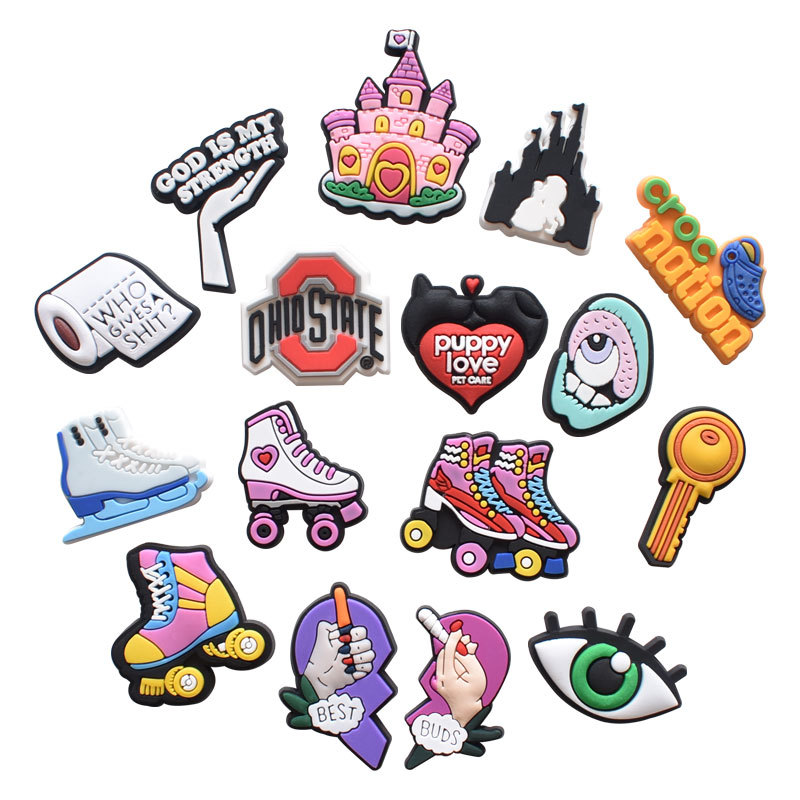 Wholesale Skates Shoe Croc Charms Fit for Clog Shoes and Wristband Bracelet Decoration Kids Teen Adulty Party Gifts
Wholesale Skates Shoe Croc Charms Fit for Clog Shoes and Wristband Bracelet Decoration Kids Teen Adulty Party Gifts