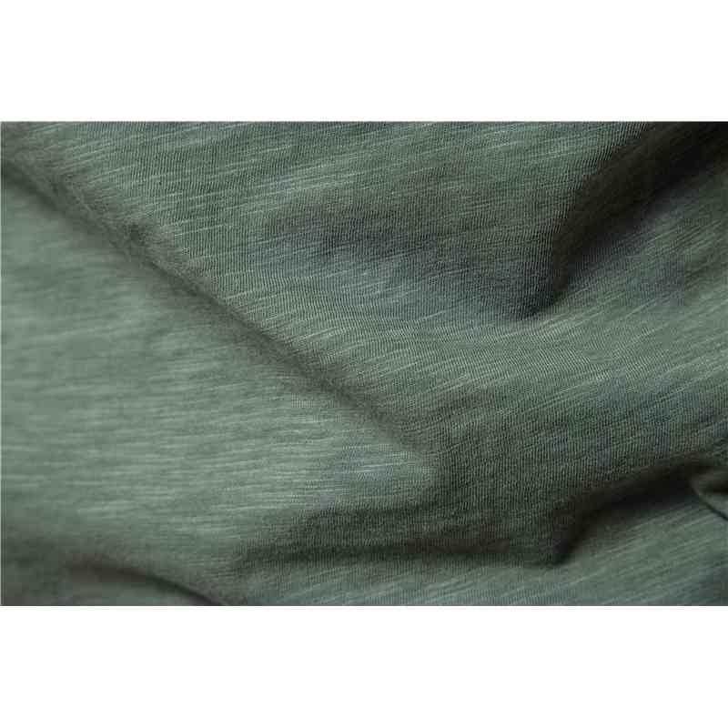 AIOPESON Solid Color Casual T-shirts Men O-neck Button Up 100% Cotton s T Shirt Summer Quality Classic Top Tees 210715