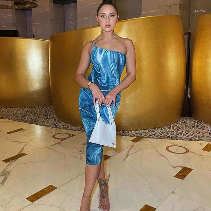 Casual Dresses Elegant Sexy Bodycon Midi Dress Women One Shoulder Party Backless Slim Tight Slip 2021 Summer Holiday Pencil Vestidos, Blue
Casual Dresses Elegant Sexy Bodycon Midi Dress Women One Shoulder Party Backless Slim Tight Slip 2021 Summer Holiday Pencil Vestidos, Blue