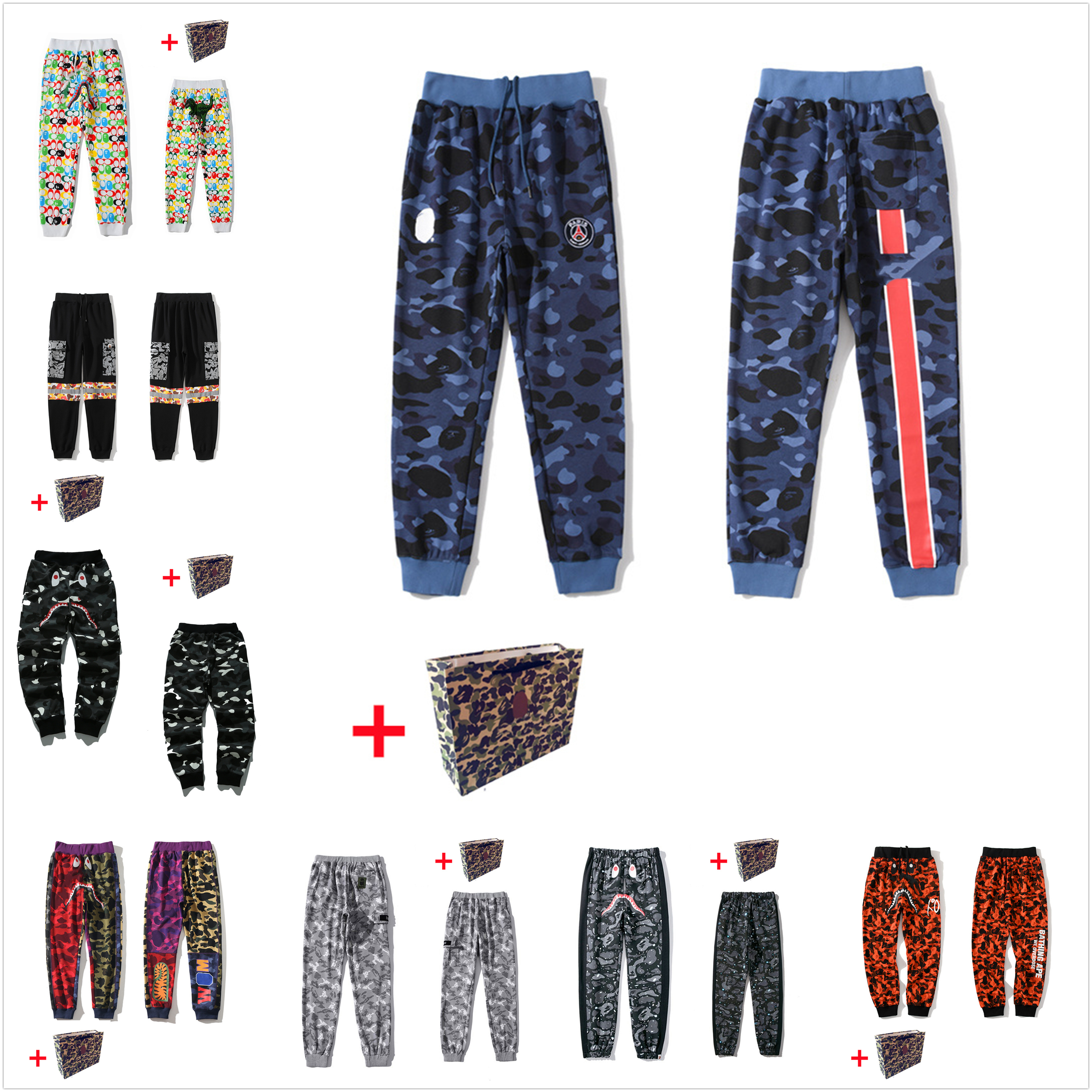 Men's Pants Shark Luminous camouflage high quality casual pants male teen hip-hop sports personality trendy pant Bring tote bag 0101, Black
Men's Pants Shark Luminous camouflage high quality casual pants male teen hip-hop sports personality trendy pant Bring tote bag 0101, Black