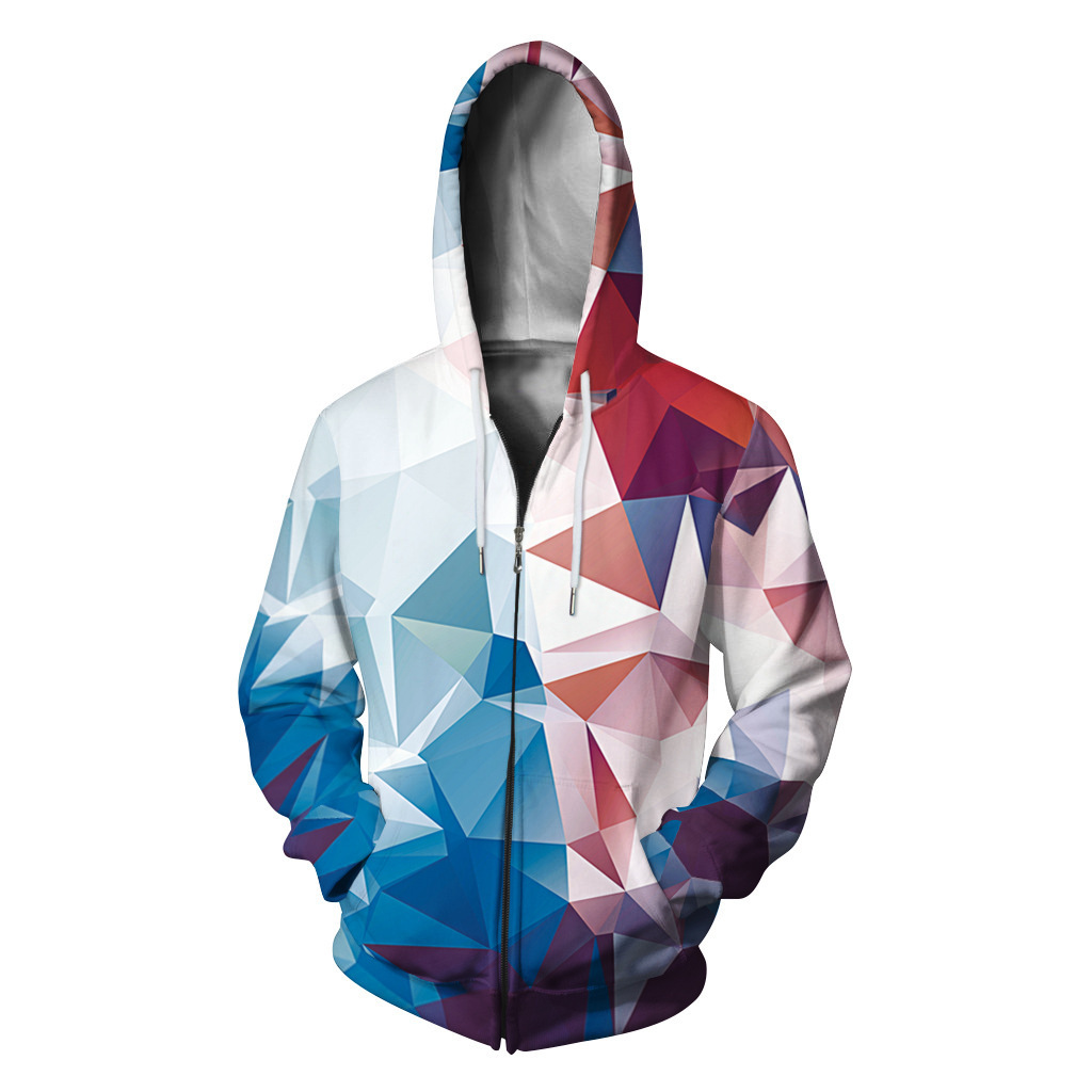DIY Hoodies Customized 3D Digital Printing Casual Sports Zipper Long Sleeve Hooded Sweater for Men and Women Custom Sweatshirts Plus Size XXXXXL