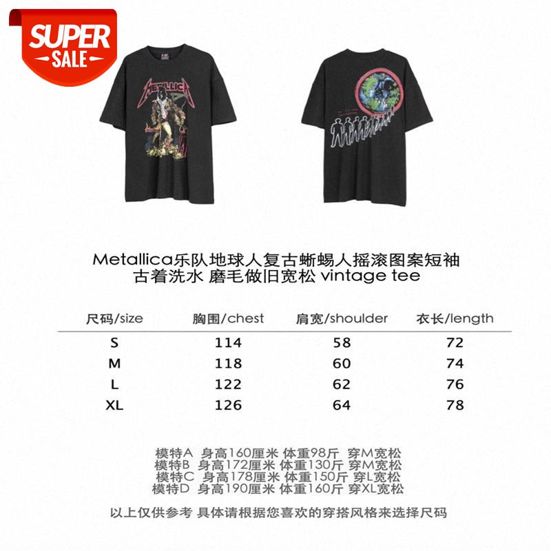 European and American tide brand Metallica band Earth people retro lizard man rock pattern men women short-sleeved T-shirt #Gl1A, White;black
European and American tide brand Metallica band Earth people retro lizard man rock pattern men women short-sleeved T-shirt #Gl1A, White;black