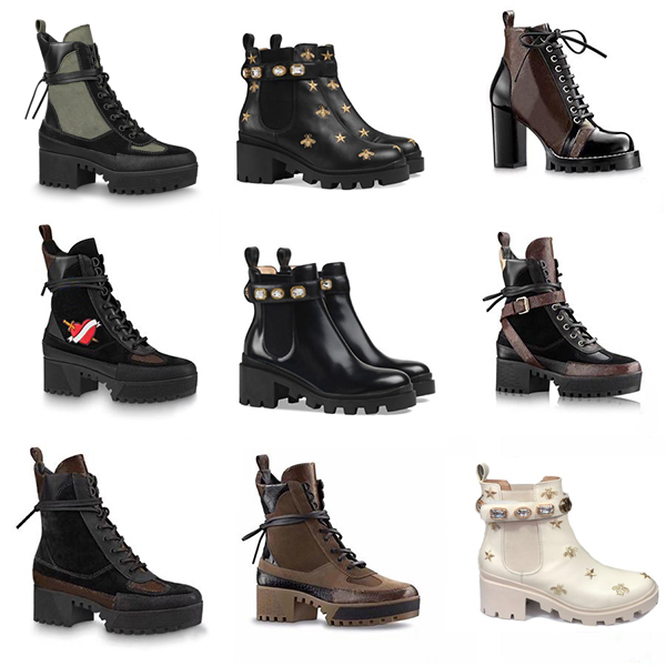 Top Snow Boots Martin Desert Boot Women Leather Laureate Platform White Bee Star Trail Lace-up Ankle Boot Winter Boot high heels With Box, Color x3
Top Snow Boots Martin Desert Boot Women Leather Laureate Platform White Bee Star Trail Lace-up Ankle Boot Winter Boot high heels With Box, Color x3