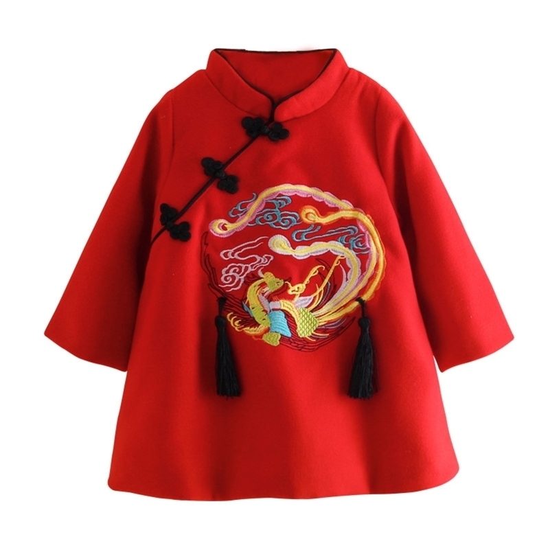 Winter 6 10 Years 120cm 140cm Year Embroidery Thickening Kids Baby Girl Traditional Chinese Tang Red Cheongsam Dress 210701
Winter 6 10 Years 120cm 140cm Year Embroidery Thickening Kids Baby Girl Traditional Chinese Tang Red Cheongsam Dress 210701
