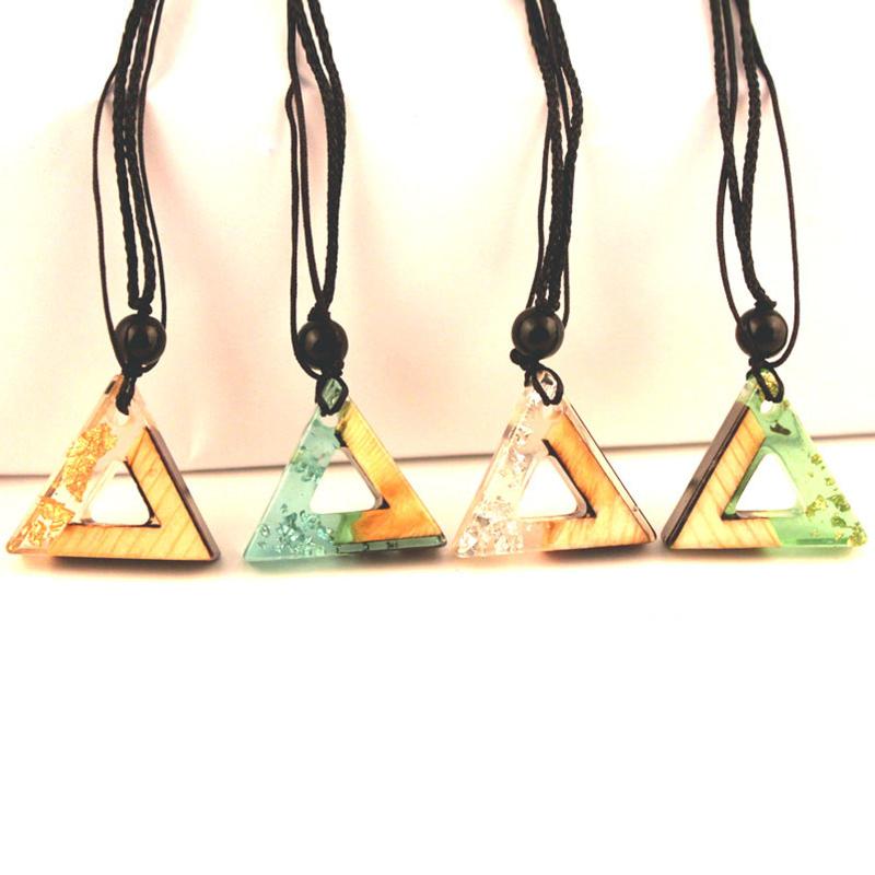 Pendant Necklaces TriangleTinfoil Resin&Wood Necklace For Men/Women Charm Fashion Black Polyester Rope Chain Jewelry Gifts, Silver
Pendant Necklaces TriangleTinfoil Resin&Wood Necklace For Men/Women Charm Fashion Black Polyester Rope Chain Jewelry Gifts, Silver
