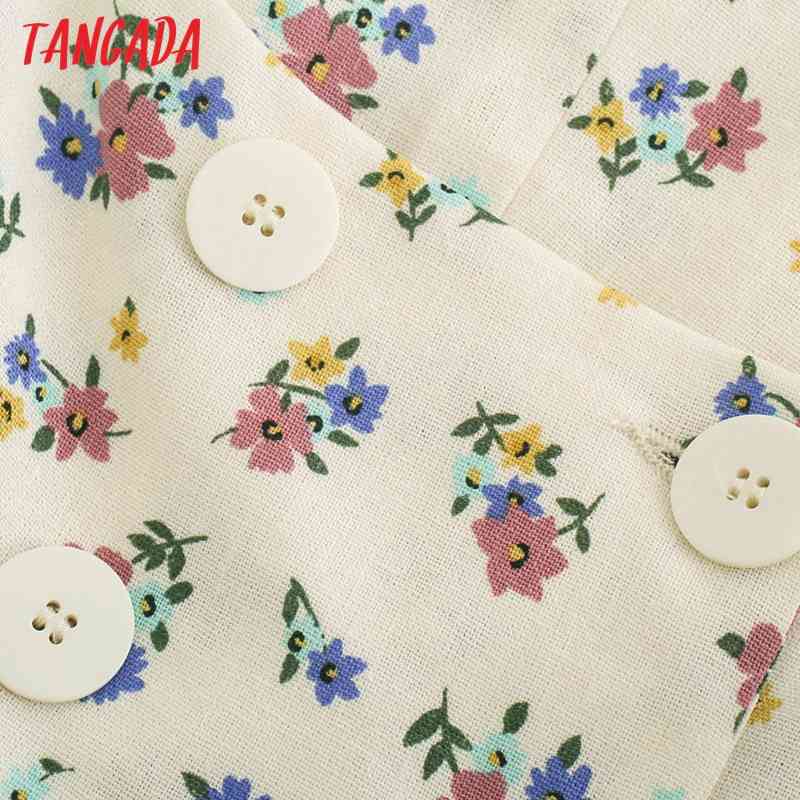 Women Retro Print Crop Short Sleeve Summer Chic Female Sexy Slim Shirt Tops 5Z98 210416