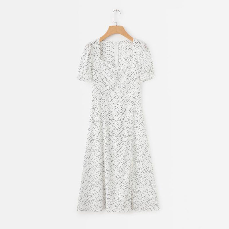 2021women summer dress 2021 vintage fashion square collar ruffle dresses lady polka dot print split midi white dress vestidos, Black;gray
2021women summer dress 2021 vintage fashion square collar ruffle dresses lady polka dot print split midi white dress vestidos, Black;gray