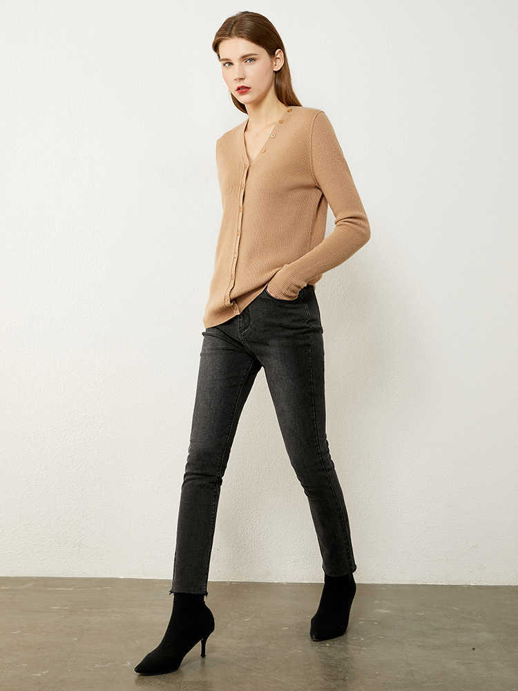 Minimalism Autumn Winter Sweaters For Women Fasion 100%Wool&Cashmere Solid Turtleneck Sweater Women's sweater 12040849 210527