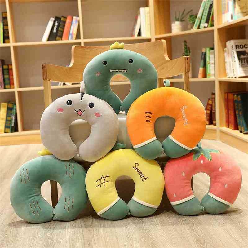 Creative animal U-shaped pillow plush toys down cotton lovely fruit eye mask travel Qibao mengbing 
Creative animal U-shaped pillow plush toys down cotton lovely fruit eye mask travel Qibao mengbing