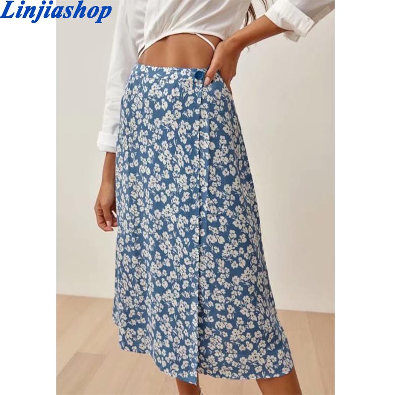 Skirts Women Skirt Fashion Elegant Vintage Floral Womens 2021 High Waist Midi Sexy Side Slit Woman, S16-k213-2
Skirts Women Skirt Fashion Elegant Vintage Floral Womens 2021 High Waist Midi Sexy Side Slit Woman, S16-k213-2